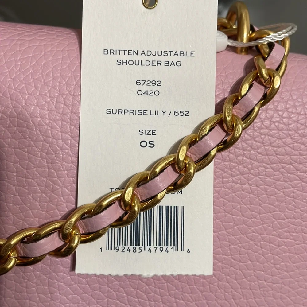 Tory Burch Britten Adjustable Shoulder Bag Set-Wallet—Surprise Lily/652 - Picture 4 of 16